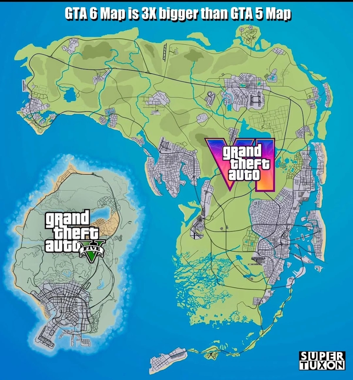 Comparaison des cartes de GTA 5 et GTA 6 — ce qu'on sait déjà